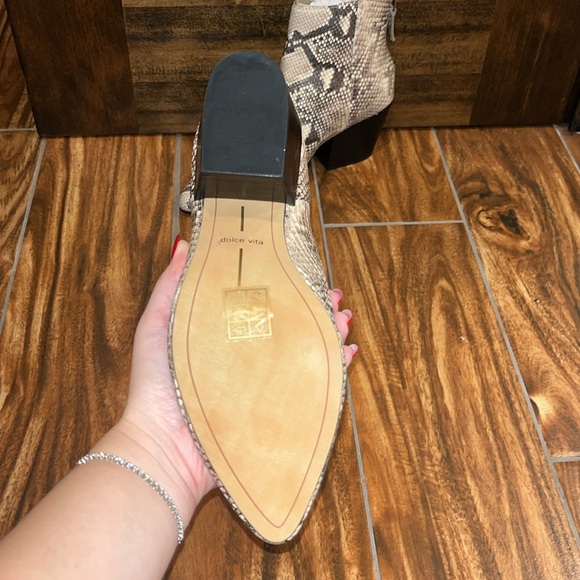 Dolce Vita Snake Skin Booties - Picture 2 of 4